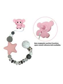 可爱重生娃娃奶瓶和磁性奶嘴逼真的重生婴儿配件可爱娃娃用品新生重生婴儿娃娃玩具假人，婴儿香水，娃娃婴儿，塑料婴儿，婴儿娃娃配件，重生娃娃，婴儿娃娃 - 粉紅色 - 查看 5