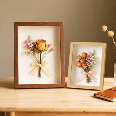 3D Easel Photo Frame Stand For Tabletop Display, Calligraphy & Birthday Gift | Elegant Desktop Decor For Office, Desk, Shelf, Mantle | Modern Home Accent For Living Room, Bedroom | Gift For Women, Men, Mom, Dad, Friend, Her, Him