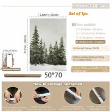 1 件，帆布墙画，带框墙面装饰，复古圣诞老人和圣诞树艺术品，非常适合客厅、卧室或入口处的节日墙面装饰，节日礼物创意，冬季装饰，圣诞节家居装饰，圣诞节