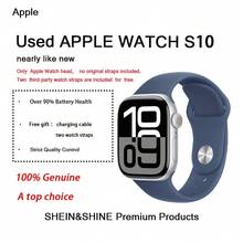 Apple 二手苹果手表 Series 10 GPS 46mm，近乎全新，包含：充电线、2 条表带 - 銀色鋁金屬 - 查看 10