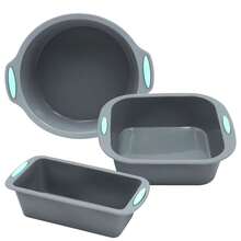 1件/3件硅胶小蛋糕模具,吐司面包烤盘,马卡龙、磅蛋糕、饼干烘焙模具-双耳圆形/长方形/方形蛋糕模具吐司烘焙套装,家用DIY蛋糕烘焙模具面包模具,适用于婚礼、生日、返校、派对等创意蛋糕模具,多功能硅胶烘焙模具-方形、长方形、圆形烤盘套装,耐热,易脱模,饼干、蛋糕、面包制作工具 - 彩色 - 查看 13