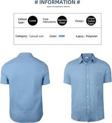 Mens Casual Button Down Shirts Short Sleeve Summer Cuban Wedding Shirt Hawaiian Vacation Beach Shirtshalloween - 紫色 - 查看 8