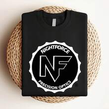 180g pure Cotton New Nightforce Ar-15 Rifle Scopes Binoculars Sights Cotton Truck Driver caps Baseball Cap For Men&Women Soft Print Round Neck Short Sleeve Stretched Stylish streetwear Women Top Graphic Tees T-Shirt For Women Casual graphic Breathable - Negro - Ver 4