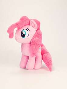 Hasbro 我的小马驹站立毛绒玩具 M 码 30 厘米（11.81 英寸）生日礼物和圣诞礼物 | 海贼王 - 选择你最喜欢的角色：萍琪派、暮光闪闪、小蝶、云宝黛西、瑞瑞、苹果杰克 - 粉色 - 查看 2