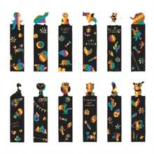 24/48pcs Magic Color Scratch Bookmarks Making Craft Kits DIY Rainbow Scratch Paper Bookmarks With Scratching Tools Ribbons Art Sets For Kids Students Party Favors Classroom Activities - Multicolor - View 11