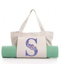 Mochila para Tapete de Yoga Personalizada de Grande Capacidade - Uma bolsa de lona durável e multifuncional, ideal para exercícios, viagens e uso diário. Leve e adequada para esportes, pilates, praia e academia, tanto para homens quanto para mulheres. Um presente de Natal imperdível!