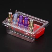 20个透明纹身墨水杯架 - 一次性塑料纹身墨水杯架 - 新款方形针头清洗杯 - 纹身刺绣针头架 - 纹身针头墨水清洗杯，纹身清洁用品，纹身杯架，纹身墨水针头架，塑料纹身杯托盘，透明墨水清洗杯 - 彩色 - 查看 5