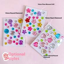 1 miếng dán đá quý lấp lánh dễ thương với hiệu ứng lăng kính 3D, kim cương pha lê nhiều lớp dùng để trang trí móng tay và điện thoại, đá quý dán nổi dùng cho đồ thủ công DIY và quà tặng tiệc tùng, đồ chơi cho bé gái, bộ sticker lấp lánh, đồ chơi Stitch, đồ chơi giảm căng thẳng, đồ chơi mini, văn phòng phẩm Giáng sinh, quà sinh nhật, quà Giáng sinh, quà tặng hoàn hảo, quà tặng - Nhiều màu - Xem 5