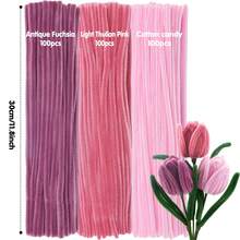 【300/472支装粗花枝套装】300/472支扭花棒，附带教学视频，包含300根扭花棒、150根黄色花蕊、20根花枝、1卷胶带和1个教学视频，足以满足任何手工项目的需求。适合初学者，也是节日礼物、派对装饰或感恩节礼物的完美之选。 - 彩色 - 查看 26