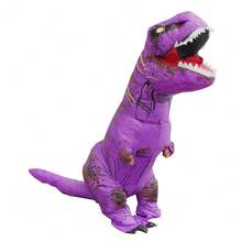 [Various Colors Available] Adult Inflatable Tyrannosaurus Rex Costume, Fun Dinosaur Mascot Outfit, Corporate Event Role Play Prop, Party Costume - Multicolor - View 12