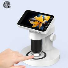 Microscopio digital de 3,97 pulgadas, 1000X FHD, 12 M, lupa de moneda para estudiantes - Blanco - Ver 5