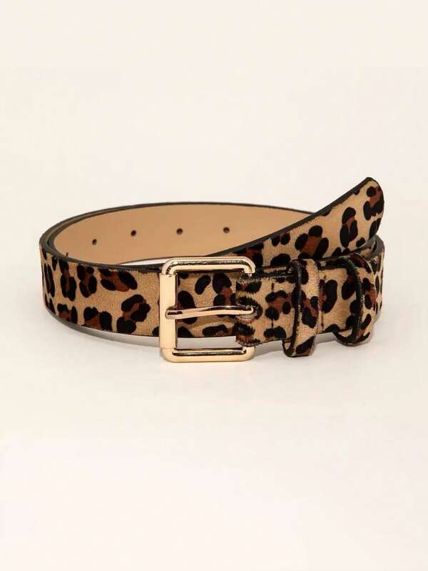 حزام نمر، حزام جلد اصطناعي عصري، بطراز أوروبي وأمريكي، حزام خصر متعدد الاستخدامات، حزام جلد راقي، مناسب للبنطلونات الكاجوال والجينز والفساتين، مثالي للارتداء اليومي في الخريف/الشتاء، للعمل والحفلات والمواعيد والسفر