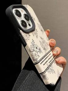 1pc PU Leather Floral Pattern Soft Phone Case, Anti-Slip Full Coverage Protective Cover, Compatible With Iphone 17/11/12/13/14/15/16 Pro Max And Other Models, Holiday Gift - Multicolor - View 3