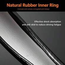 Funda para Volante en Forma de D, Funda para Volante de Coche, 15 Pulgadas de Fibra de Carbono de Microfibra de Piel sinttica, con 1 pcs Toallas de Limpieza de Microfibra A