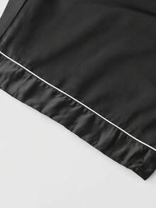 مجموعة ملابس علوية وشورت بأكمام قصيرة وفضفاضة للرجال كبار الحجم، ملابس منزلية للربيع والصيف، قطعتان