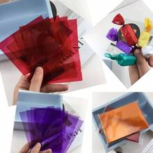 Cellophane Sheets, 120 Pcs. 5x7.5 Inches Cello Sheets, Colored Cellophane Wrap Arts Crafts Decoration