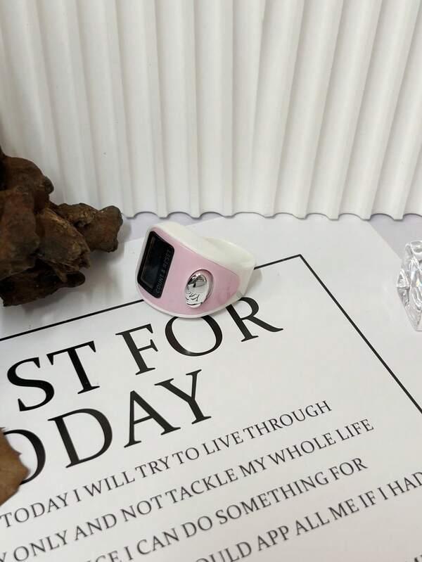 1pc Ramadan Electronic Counter Ring Mute Mini Men And Women Color Counter (Color Mix)