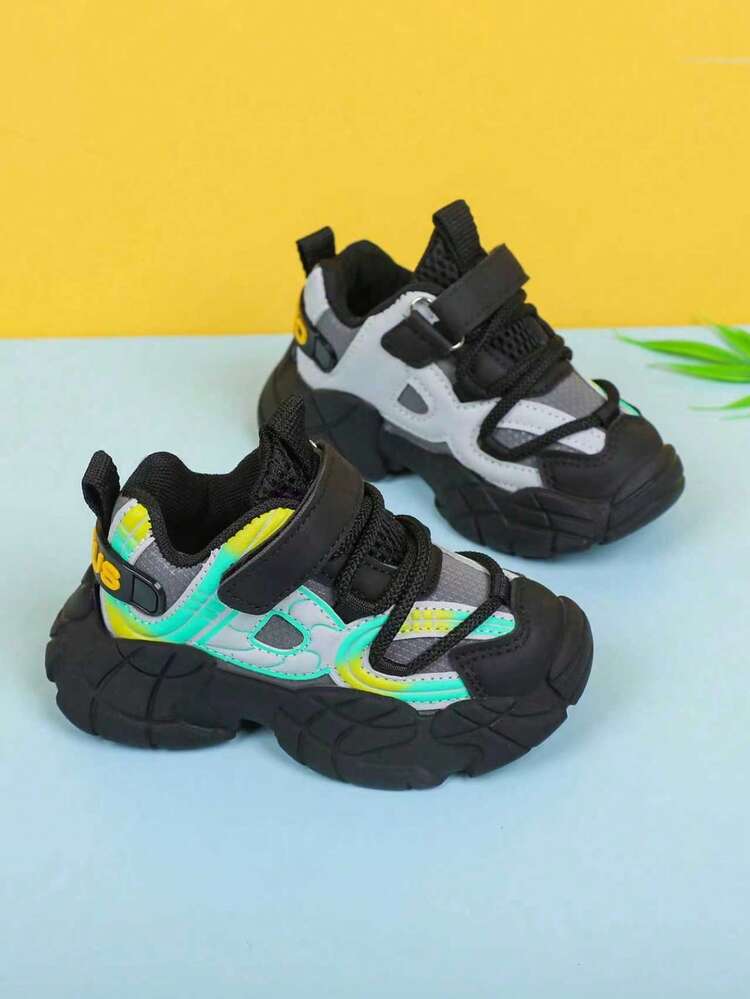 Kids Outdoor Shoes Sports Shoes New Fashion Spring Autumn Boys Skate Shoes Soft Bottom Girls Shoes Toddler Hiking Sneakers - Black - View 3