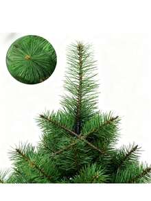 New 3D Realistic Artificial Christmas Tree With Dense Needles, Multiple Sizes Available - Green - View 2