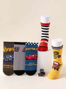 Disney 10/5 正品汽车圣诞儿童袜，新年加厚礼物袜，男童冬季袜，卡通汽车圣诞新年动画袜，男童袜，家居袜，创意礼物袜，儿童袜