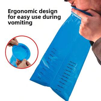 Hippyboyd Portable Car Sickness Bags, Disposable Large-Capacity Vomit Bags, Pregnancy Sickness Bags For Expectant Mothers