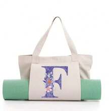 Mochila para Tapete de Yoga Personalizada de Grande Capacidade - Uma bolsa de lona durável e multifuncional, ideal para exercícios, viagens e uso diário. Leve e adequada para esportes, pilates, praia e academia, tanto para homens quanto para mulheres. Um presente de Natal imperdível!