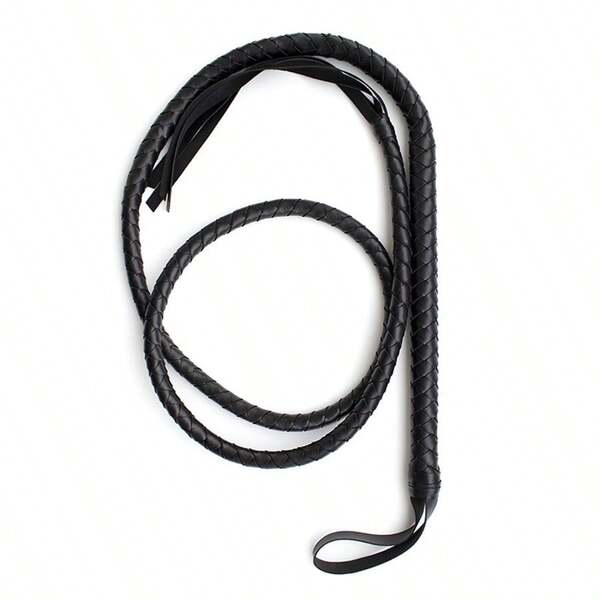 1 Heavy-Duty Western Cowboy Whip With Ergonomic Handle And Hanging Ring - Long Handle Design Suitable For Dressage, Show Jumping, And Western Riding - Durable, Versatile Training Whip With A Realistic Cracking Sound - Ideal Gift For Equestrian Enthusiasts And Equestrian Events