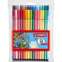 Pen 68 Premium Felt Tip Pen Wallet Of 30 Assorted Colours Incl 6 Neon - Multicoloured - View 1