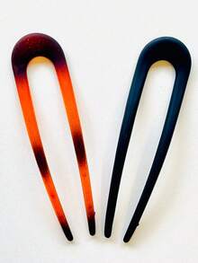 6Pcs Vintage U Shaped Hair Clips Women Chignon Bun Hair Accessories - Cor enviada aleatoriamente - 查看 4