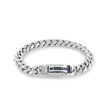 Men's 2790433 Adjustable Braided Metal Bracelet Chain Bracelet Silver One Size