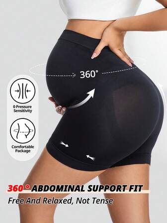 Seamless Maternity Belly Support Shorts High Waisted Pregnancy Yoga Workout Activewear Underwear For Mother Abdominal Suport Panties