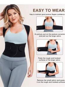 New Posture Corrector, Unisex, Suitable For Indoor And Outdoor Use. This Women's Posture Corrector Brace Features Adjustable Breathable Orthopedic Support To Correct Slouching, Expand Shoulders, Shape Graceful Back Lines And Enhance Poise - Seamless Upper Back Design. - Multicolor - View 5
