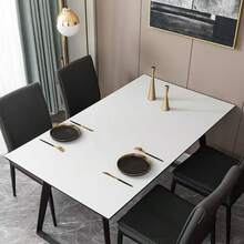 1 件透明软玻璃桌垫，PVC 防水防油易清洁桌垫，适用于学生、学校课桌、餐桌、咖啡桌，防水塑料水晶板桌保护垫