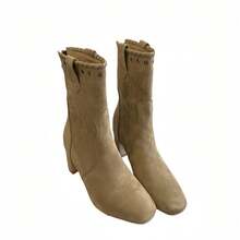 Women Ankle Boots & Booties - Màu Khaki - Xem 7