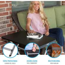 Outdoor Dining Tables - Black - View 5