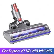 TECHCLN Cabezal de cepillo de repuesto con luz de detección de polvo para pisos de madera dura, compatible con V7, V8, V10, V11, V15