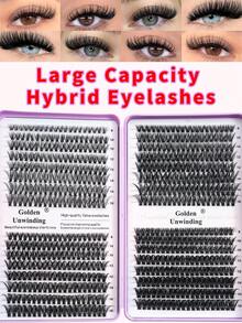 30D+40D+50D+60DMixed 640Pcs Lash Extension Kit, DIY Lash Extension Kit, Individual Lashes Clusters Kit D Curl Eyelash Extension Kit With Bond And Seal And Lash Applicator Tool, Lashes Kit For Daily Use, Party, Travel, Or As A Gift For Your Family And Friends