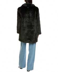 Apparis Pamela Mid-Length Coat - 黑色 - 查看 3