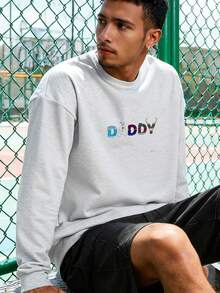 Frozen-Dad-And-Mom-Birthday-Daddy-Family-Party-Snowman Long-Sleeve Sweatshirt - 灰色 - 查看 3