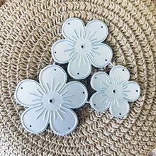 2Pcs Flower Petals Dies Cuts For Card Making, Cutting Dies, Metal Die Cutting Mold, Scrapbooking Dies, DIY Etched Embossing Stencil For Craft