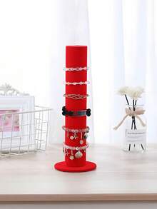 3-Layer/2-Layer/1-Layer/Vertical Jewelry Storage Display Rack, Bracelet Necklace Earring Storage Rack, Velvet Jewelry Display Rack, Single-Layer Bracelet Storage Rack, Headband Necklace Watch Bracelet Display Rack, 1-Piece Home Bracelet Storage Rack Jewelry Store Display Rack, 3-Layer Detachable