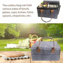 Caravan Plate Holder For Motorhome Campervan Boat Cupboard Tableware Storage Bag - Gris - Ver 7