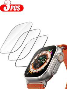 1-5PCS Hydrogel Screen Protector Film Compatible With Apple Watch 40mm 38mm 41mm 42mm 44mm 45mm 46mm 49mm,HD Flexible Protective Film Compatible With Apple Watch Series Ultra 3/2/1 11 10 9 8 SE 7 6 5 4 3 2 1,Bubble-Free Full Coverage Scratch-Resistant Hydrogel Film - Clear - View 11