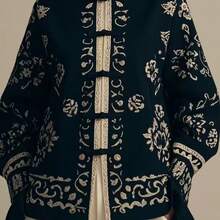 2025 Spring And Autumn New Style This Year's  Is Retro, High-End, Chinese Style, Zen Style, Black Coat With Buckle For Couples - 黑色 - 查看 5