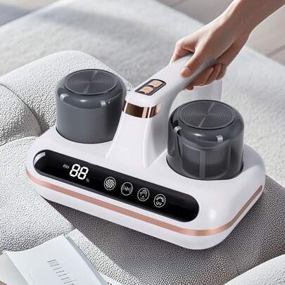 Senmeo Mattress Vacuum Cleaner - 5-In-1 Cordless Bed Vacuum Cleaner, Powered By UV-C Light & Ultrasonic Technology, 10Kpa Strong Suction,Low Noise,Suitable For Dust, Pet Hair, Etc