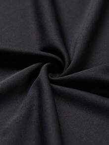 Camiseta con estampado HUSTLE para hombres, camiseta de manga corta casual para el verano - Negro - Ver 6