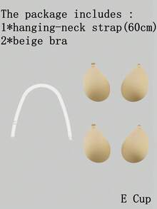 ideaCCSZ 2对C、D、E、F罩杯丰胸可重复使用隐形胸贴，前扣式隐形乳贴，女士内衣配饰，粘性聚拢胸贴，适合游泳和无肩带晚礼服 - 彩色 - 查看 29
