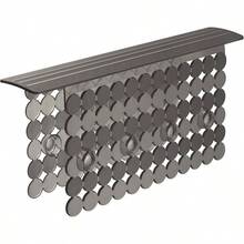 - Silln de plstico para fregadero, divisor de fregadero con ventosas fuertes, tapete protector de fregadero dividido en cocina para platos de cristalera, fcil de limpiar y sin olor, 9.5x - 1 paquete + Gris translúcido - Ver 2