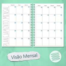 Planner Datado 2026 Capa Dura Espiral 15x21cm Semanal Mensal | MP2 | FábriCaderno - Tamanho Único - Visão 4