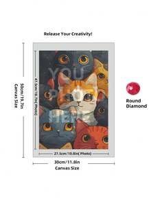 5D Custom Diamond Painting Kits, DIY Personalized Diamond Art Photo With Your Own Pictures, Customised Diamond Painting Kits Full Drill For Adults, Dog, Friends, Loves, Perfect For Room Decor.Custom Personalized 5D DIY Diamond Art Painting Kit, Custom Home Decor Diamond Art Painting, Unique Thanksgiving Valentine'S Day Gift - Multicolor - View 26